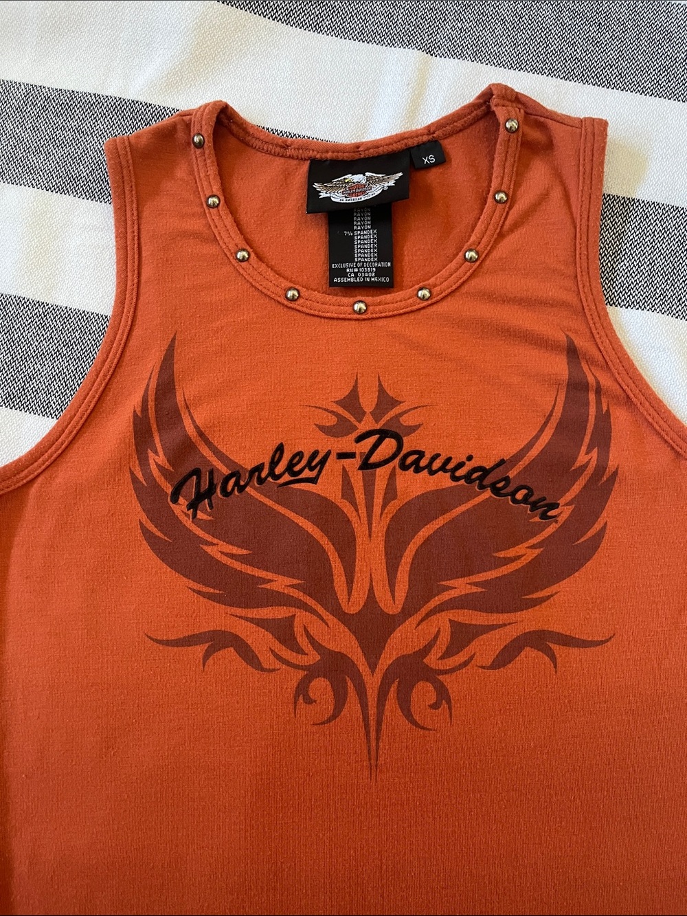 Harley Davidson Racerback Tank Top - Picture 2 of 8